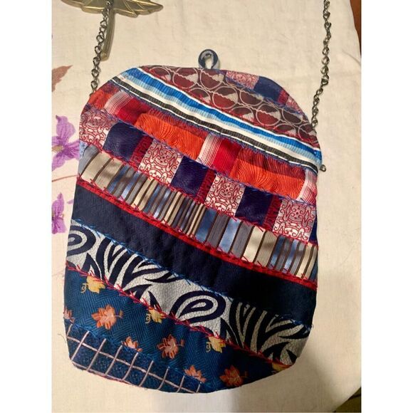 Roberto Tofani Vintage Boho Patchwork Purse - Picture 5 of 11